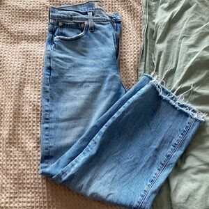 Madewell Perfect Vintage Crop Wide leg Jean